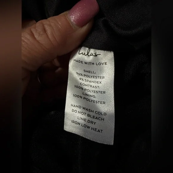 Lulus NWT “Sweet Twist” Black Swiss Dot Tulle Long Sleeve Jumpsuit.  Size Small. - Picture 6 of 11